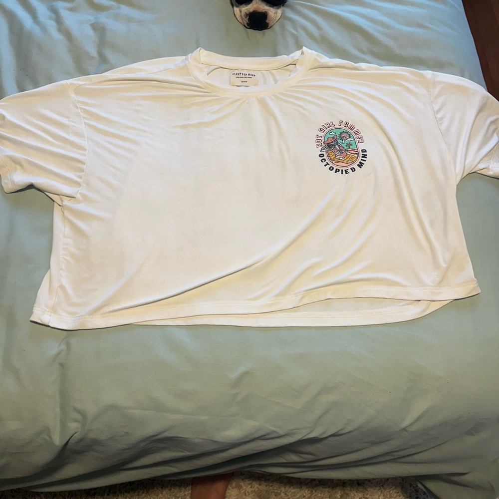 White Graphic Short Sleeve Tee